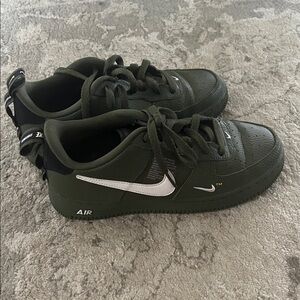 Nike Olive Green Sneakers with White Accents